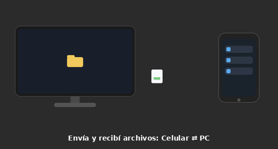 Enviá y recibí archivos entre el celular y la PC